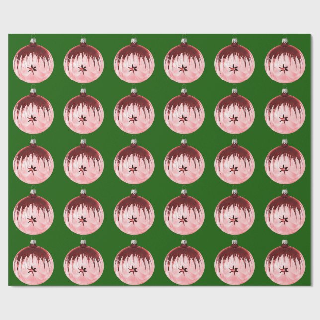 Rot-Rosa-Zierpapier Geschenkpapier (Flach)
