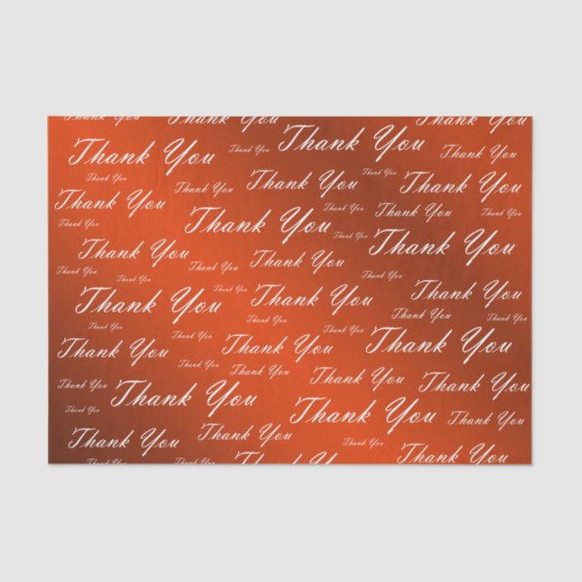 Rot, Rose, Gold, Silber, Danke + Sie, Blume, Flur Seidenpapier (Vorderseite)