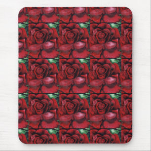 "Rot, Rot, Rose" Blumenmousepad Mousepad