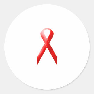 Rot Runder Aufkleber