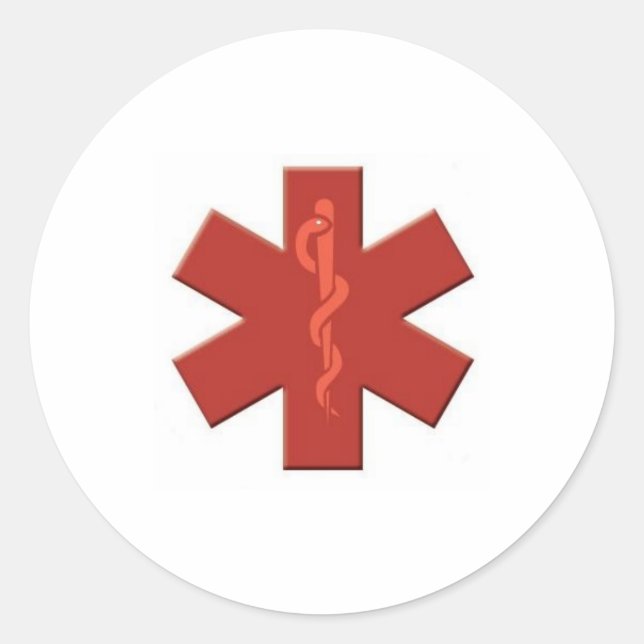 rot runder aufkleber (Vorderseite)