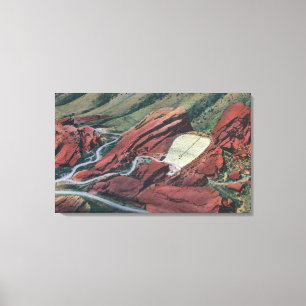 Rot schaukelt Theater, Park der roten Felsen Leinwanddruck