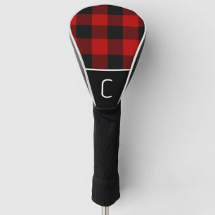 Rot & Schwarz Büffel Karo Muster Golf Headcover