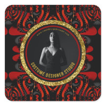 Rot Schwarz + Gold Darkle Kunst Business Promo Sel