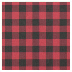 Rot-schwarz kariert Gingham Stoff