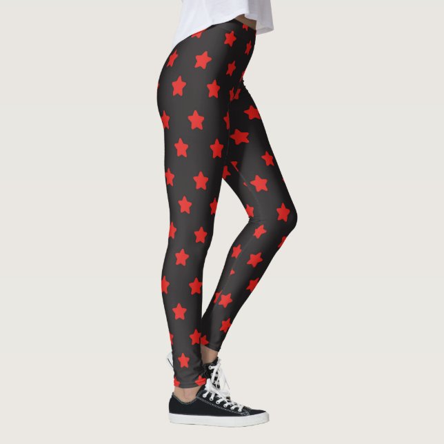Rot/Schwarz Leggings (Rechts)