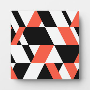 Rot-schwarz, modern, trendig, geometrisch, urbane fotoplatte