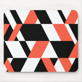 Rot-schwarz, modern, trendig, geometrisch, urbane  mousepad