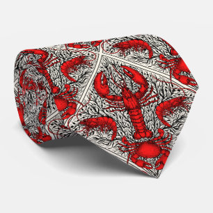 Rot, Schwarz und Elfenbein Krawatte