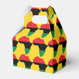 Rot-, Schwarz- und Grünafrikanische Flagge Geschenkschachtel