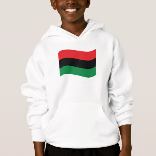 Rot-, Schwarz- und Grüne-Flagge Hoodie