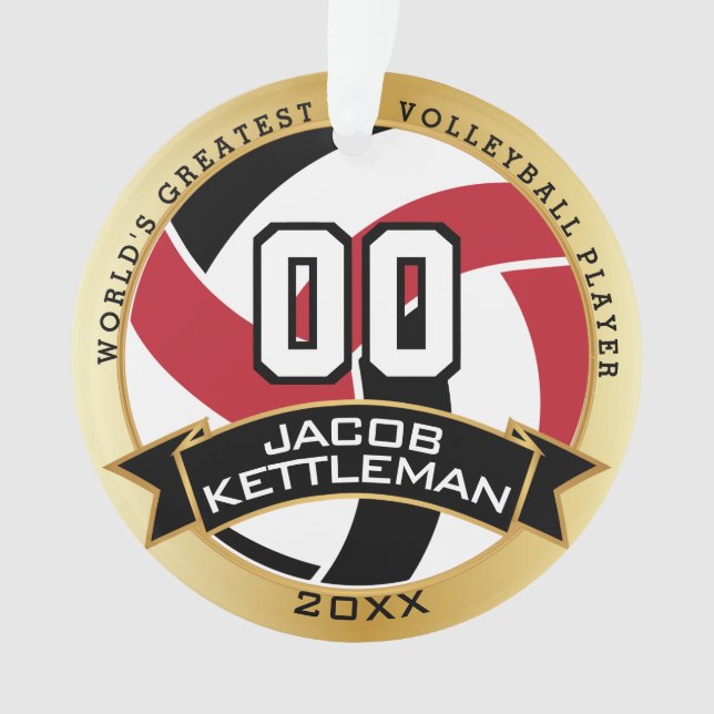 Rot, Schwarz und Weiß | DIY Text Ornament (Vorderseite)