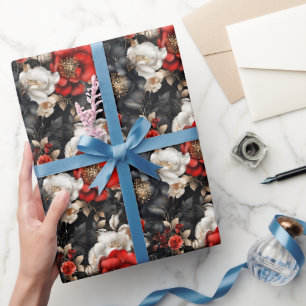 Rot, Schwarz und Weiß Geschenkpapier