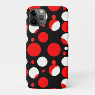 Rot-Schwarz-Weiß-Kreis-Muster Case-Mate iPhone Hülle