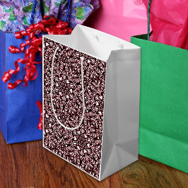 Rot, Schwarz, Weiß Mittlere Geschenktüte