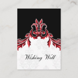 Rot-Schwarz-Wunschkarten Begleitkarte