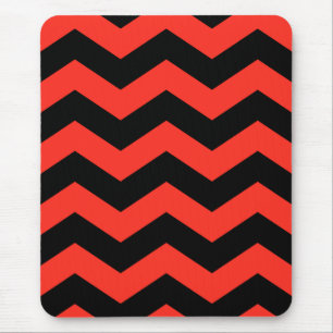 Rot-Schwarz-Zig-Zag-Muster Mousepad