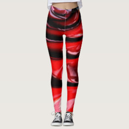 Rot Schwarze coole moderne schicke Hipster-Collage Leggings