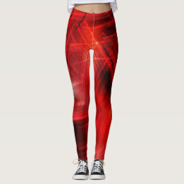 Rot Schwarze coole moderne schicke Hipster-Collage Leggings
