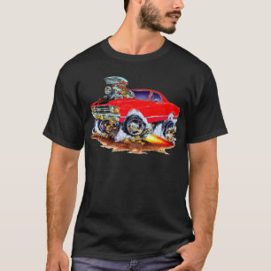 Rot-Schwarzer LKW 1971-72 EL Camino Monster-4x4 T-Shirt