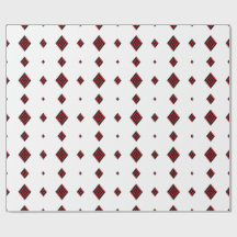 Rot-Schwarzes geometrisches Diamantmuster modernes