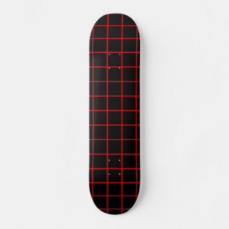 Rot-Schwarzes-Gitternetz-Schneidbrett Skateboard