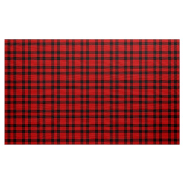 Rot-schwarzes Karomuster Stoff (Yard (91,4 cm))
