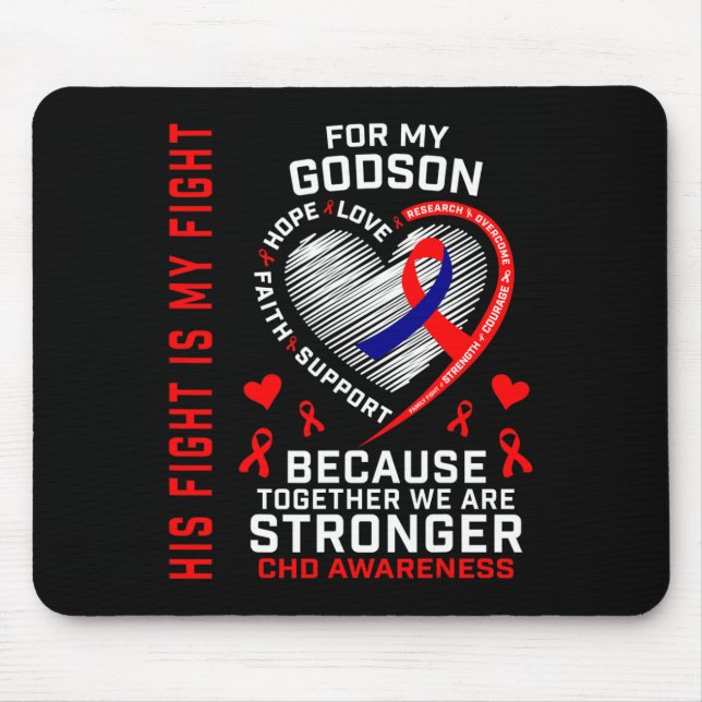 Rot sein Kampf ist mein Kampf Godson Chd Bewusstse Mousepad (Vorne)