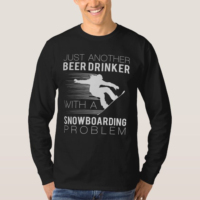 Rot & Sieben: Nur noch ein Bier Drinker mit Sn T-Shirt (Vorderseite)