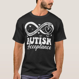 Rot statt Autismus-Akzeptanz-Unendlichkeit T-Shirt
