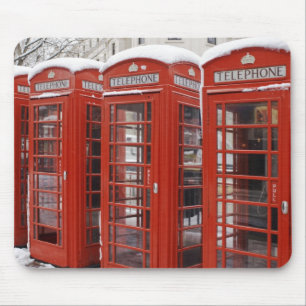 Rot telefoniert nahe Big Ben Mousepad