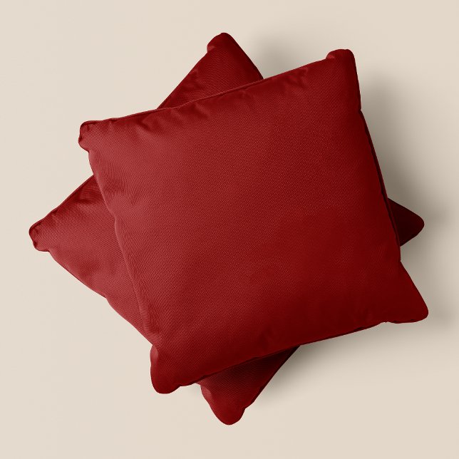 Rot - tiefer Rot - #7B0405 - Kissen (Shades Of Red - Deeper Red - #7B0405 - Throw Pillow)