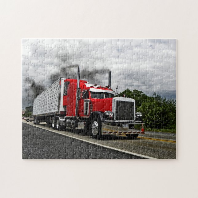 Rot u. Rollin Peterbilt Puzzlespiel Puzzle (Horizontal)
