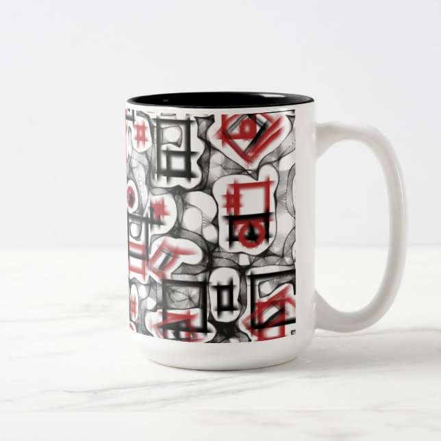 Rot überall zweifarbige tasse (Rechts)