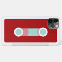 Rot und Aqua-Retro Kassette