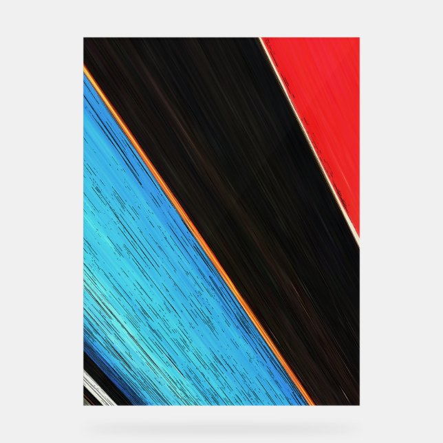 Rot und Blau 312 Acrylschild (Vorderseite)