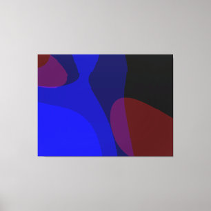 Rot und Blau Abstrakt Art. 601 Leinwanddruck