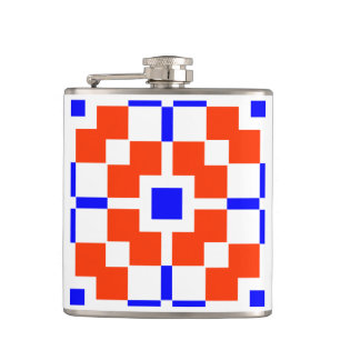 Rot und Blau, das sächsische Flachmann