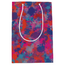 Rot und Blau fallen Moderne digitale Abstrakt