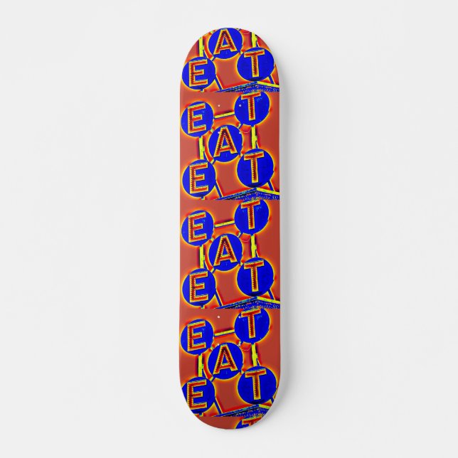 Rot und Blau fressen Skateboard (Vorne)