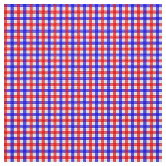 Rot und Blau Gingham Stoff (Muster)
