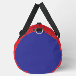 Rot und Blau groß Duffle Bag