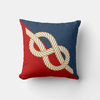 Rot und Blau Kissen