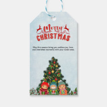 Rot und blau Minimalistisch Frohe Weihnachtsgesche