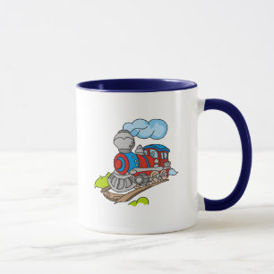 Rot und blaue Zug-T-Shirts und Geschenke Tasse