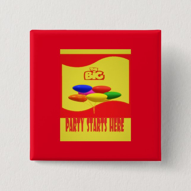 ROT UND GELB MIT BALOONEN BUTTON (Vorderseite)