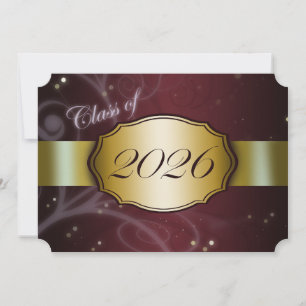Rot und Gold 2026 Abschlussfeier Einladung