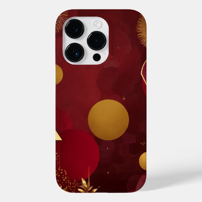 ROT UND GOLD Case-Mate iPhone HÜLLE (Rückseite)
