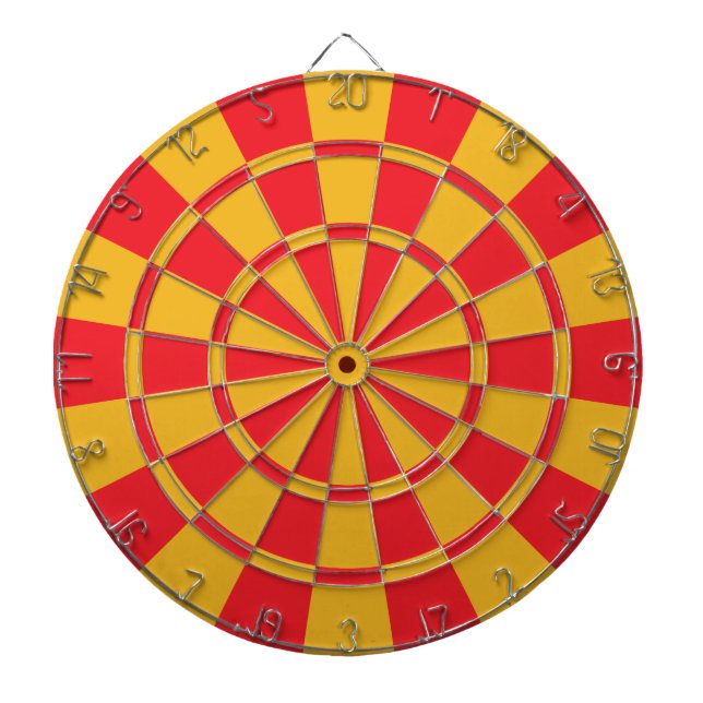 Rot und Gold Dartscheibe (vorne)
