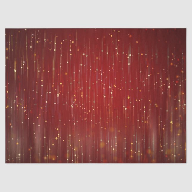 Rot- und Gold-Glitzer Seidenpapier (Vorderseite)